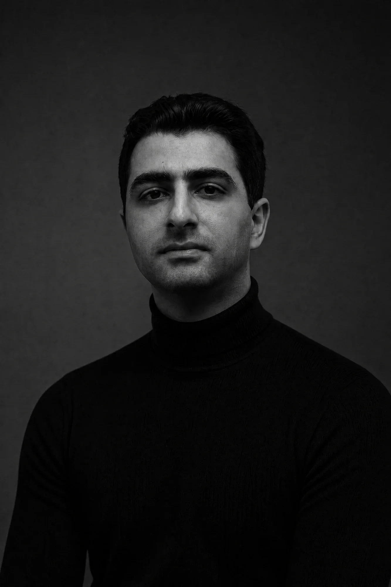 Black and white portrait of Tigran Zaqaryan